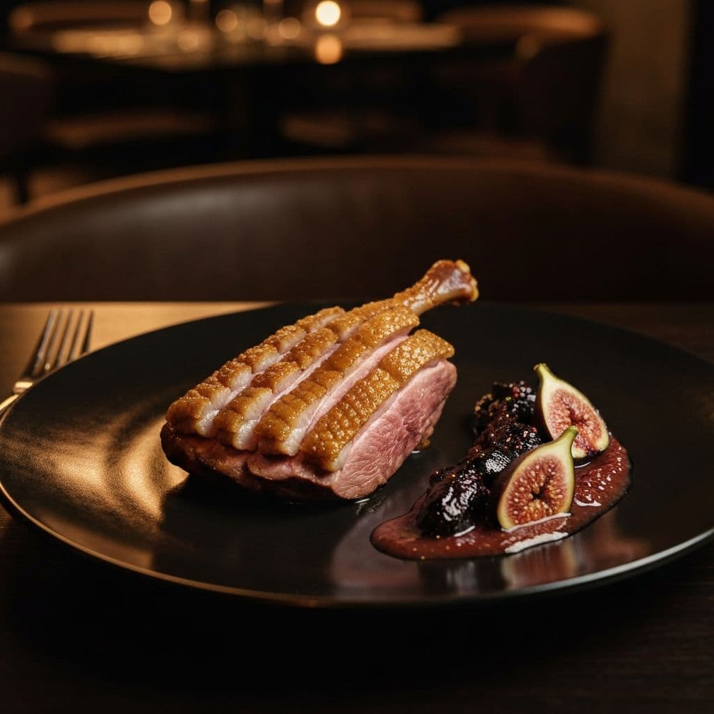 Honey-Glazed Duck Breast with Fig Compote